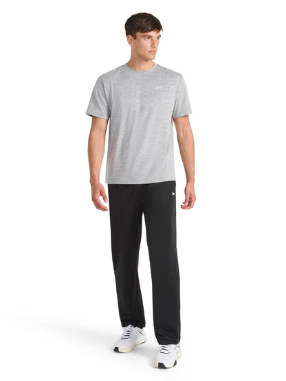 Reebok Men's Strike Short Sleeve Crewneck T-Shirt, Standard Fit, Lightweight Stretch Poly Jersey Fabric