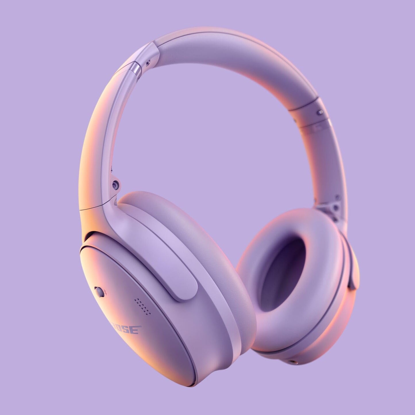 Bose QuietComfort Headphones - Wireless Bluetooth Headphones, Active Over Ear Noise Cancelling and Mic, USB-C Charging, Deep Bass, Up to 24 Hours of Playtime, Sandstone