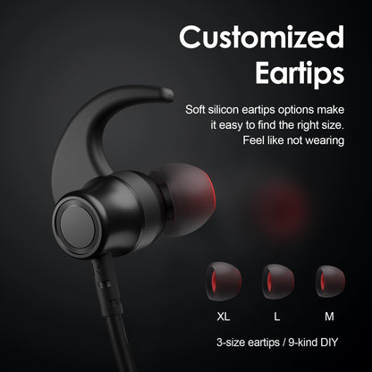 Rythflo Bluetooth Headphones, 150H Playtime Wireless Bluetooth Earbuds w/Mic in-Ear Magnetic Neckband Earphone, IPX7 Sweatproof Deep Bass Headset for Home, Traveling, Outdoor, Business Trips