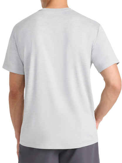 Reebok Men's Strike Short Sleeve Crewneck T-Shirt, Standard Fit, Lightweight Stretch Poly Jersey Fabric