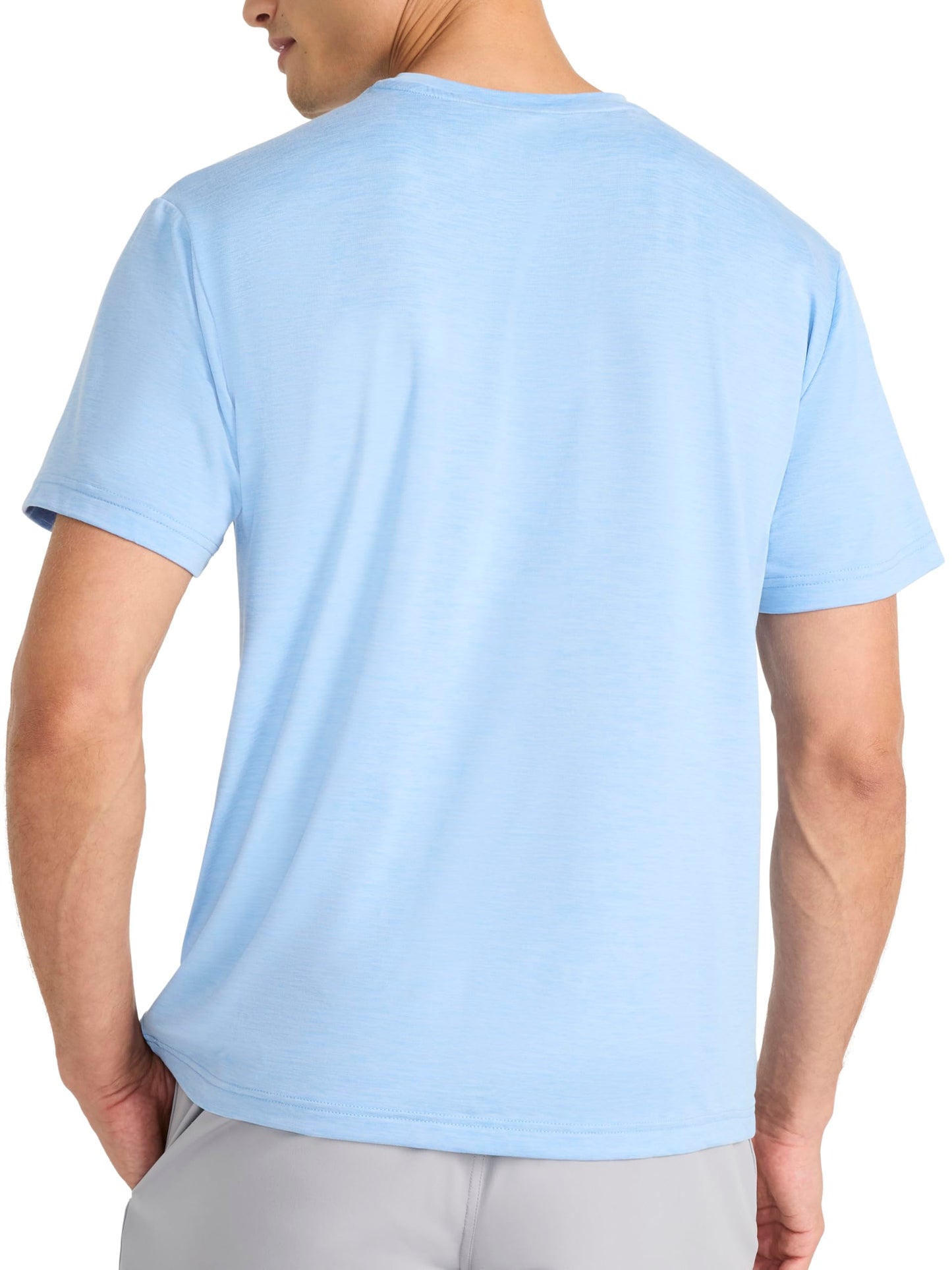 Reebok Men's Strike Short Sleeve Crewneck T-Shirt, Standard Fit, Lightweight Stretch Poly Jersey Fabric