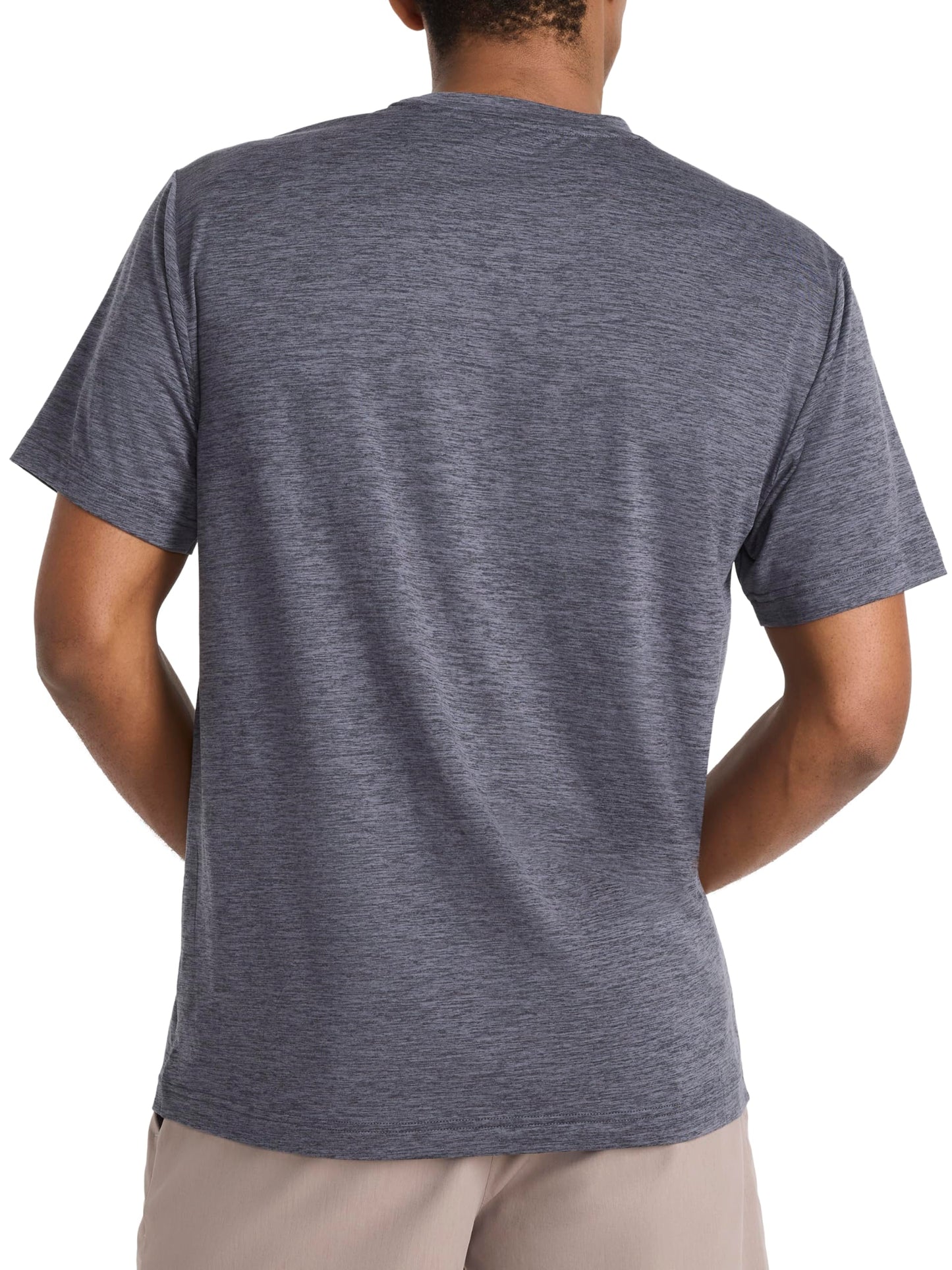 Reebok Men's Strike Short Sleeve Crewneck T-Shirt, Standard Fit, Lightweight Stretch Poly Jersey Fabric