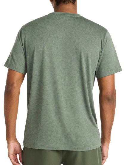 Reebok Men's Strike Short Sleeve Crewneck T-Shirt, Standard Fit, Lightweight Stretch Poly Jersey Fabric