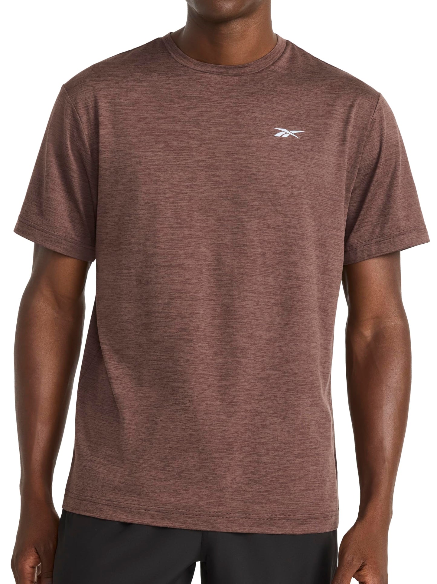 Reebok Men's Strike Short Sleeve Crewneck T-Shirt, Standard Fit, Lightweight Stretch Poly Jersey Fabric