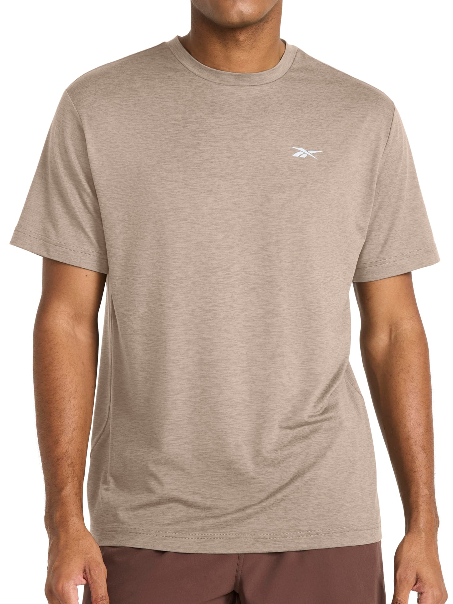Reebok Men's Strike Short Sleeve Crewneck T-Shirt, Standard Fit, Lightweight Stretch Poly Jersey Fabric