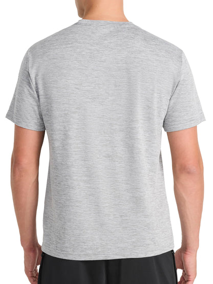 Reebok Men's Strike Short Sleeve Crewneck T-Shirt, Standard Fit, Lightweight Stretch Poly Jersey Fabric
