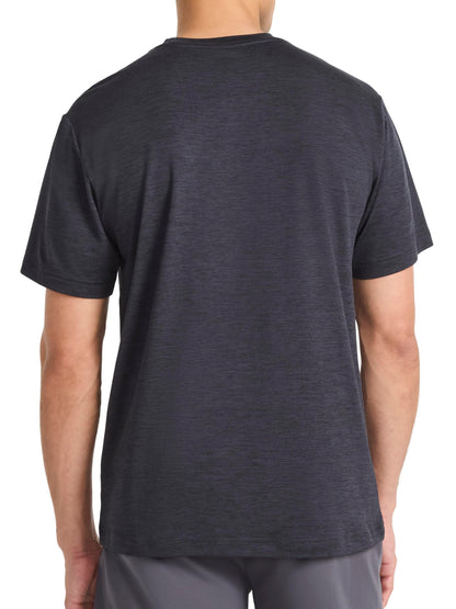 Reebok Men's Strike Short Sleeve Crewneck T-Shirt, Standard Fit, Lightweight Stretch Poly Jersey Fabric