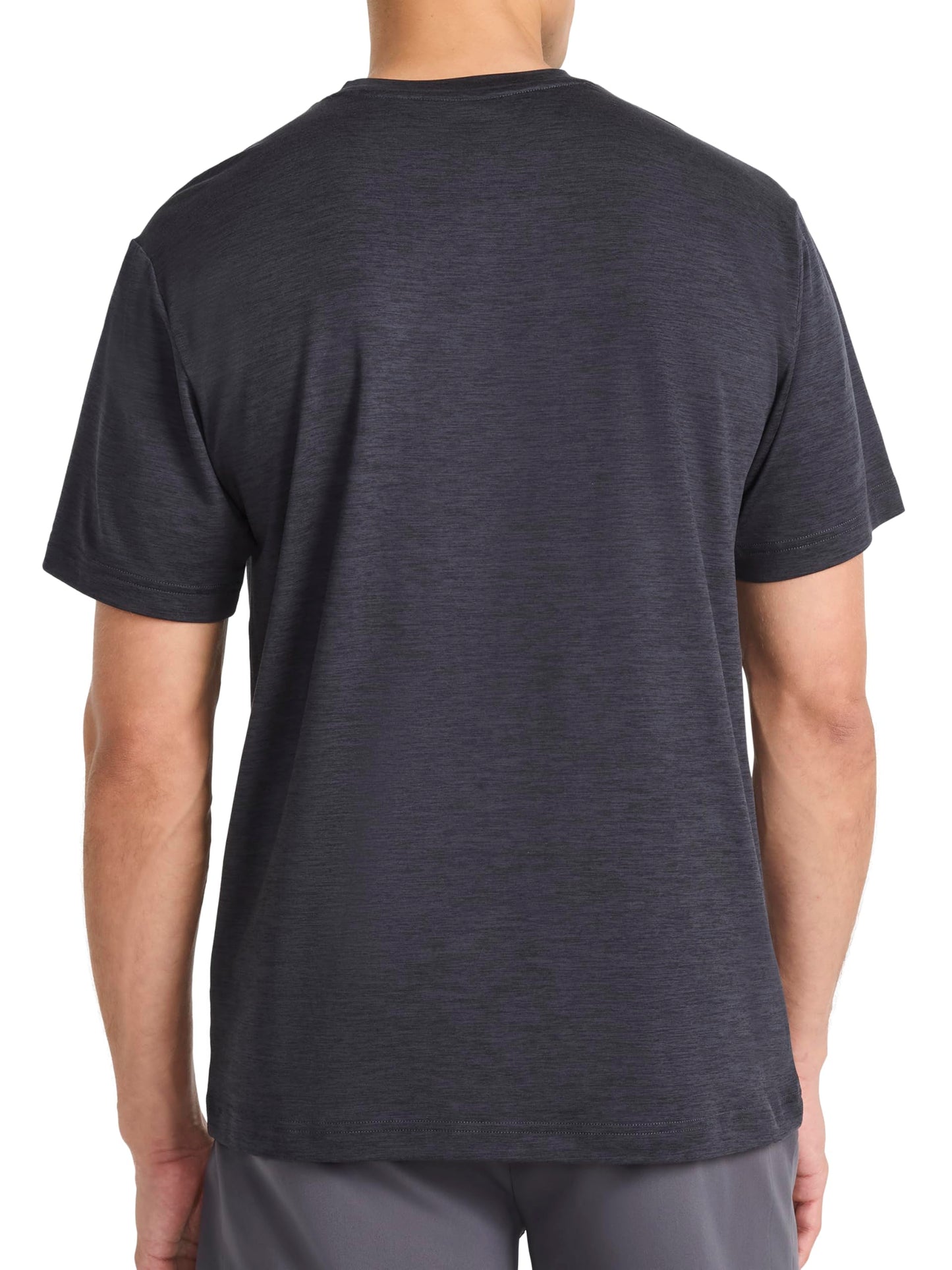 Reebok Men's Strike Short Sleeve Crewneck T-Shirt, Standard Fit, Lightweight Stretch Poly Jersey Fabric