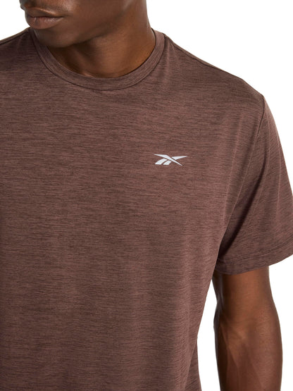 Reebok Men's Strike Short Sleeve Crewneck T-Shirt, Standard Fit, Lightweight Stretch Poly Jersey Fabric