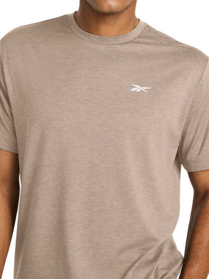 Reebok Men's Strike Short Sleeve Crewneck T-Shirt, Standard Fit, Lightweight Stretch Poly Jersey Fabric